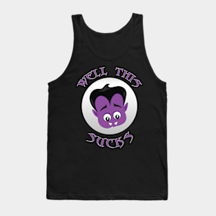 Well This Sucks Cute Funny Halloween Vampire Tank Top